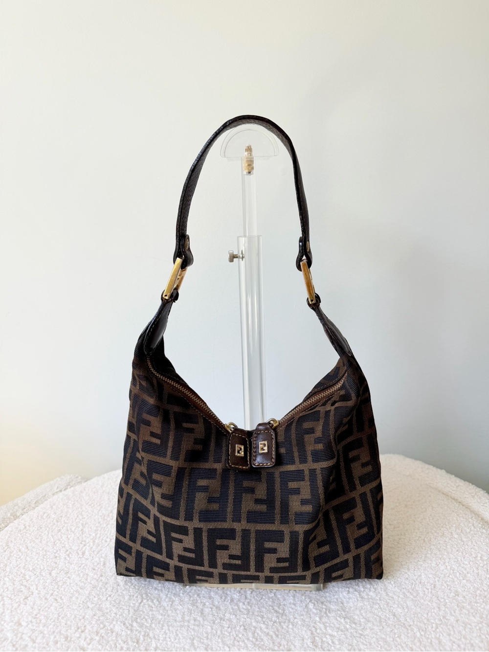 FENDI zucca vintage shoulder bag